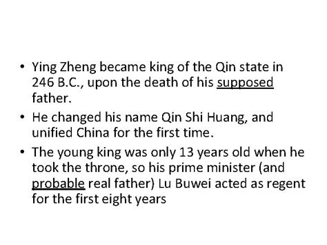 Qin Shi Huang Chinas First Emperor First Emperor