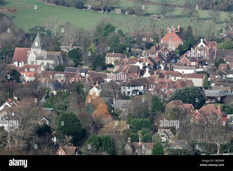 View Of Ditchling Village From The South Downs Picture By James