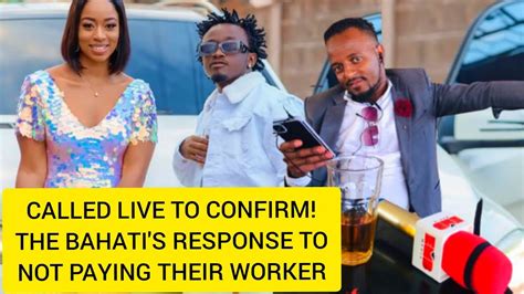 Bahati And Diana Bahati Response To Not Paying Their Worker Willy Paul