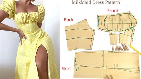 Beginners Steps To Creating A MilkMaid Dress Pattern Sewing Projects