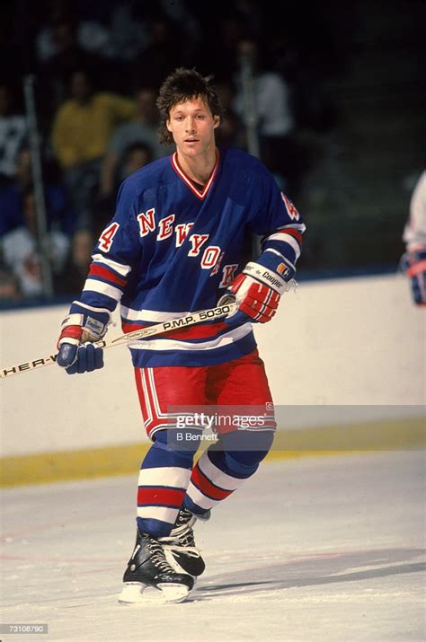 Canadian Hockey Player Ron Duguay Of The New York Rangers On The Ice