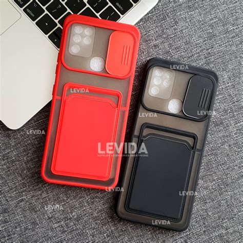 Infinix Hot 10 Card Case Slide Kamera Case Slot Kartu Case Infinix Hot