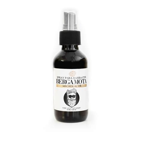 Tonico Capilar Bergamota Reforzado Con Minoxidil 120 Ml Barba Cabello