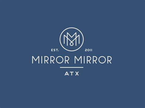 Mirror Mirror Mirror Logo Gold Logo Design Graphic Design Logo