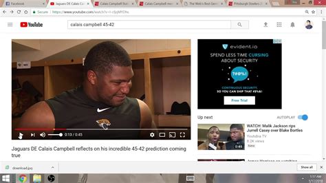 Scripted Nflwwe Calais Campbell Mocks Fans With Exact 45 42 Score