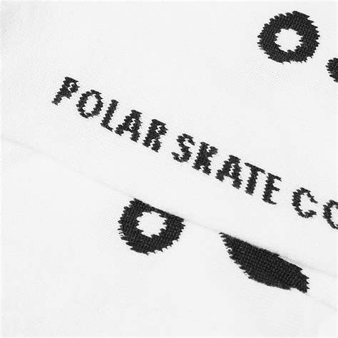 Polar Skate Co Happy Sad Sock Green Stripe End Uk