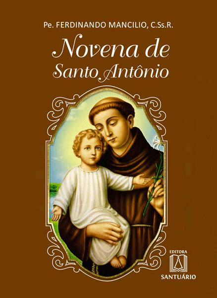 Livro Novena De Santo Ant Nio