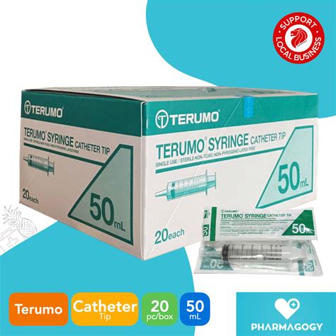 Terumo Syringe 50cc Catheter Tip 20pc Box Terumo Syringe 50ml