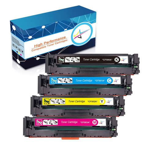 4 Pack Laser Toner Cartridges For HP Color LaserJet Pro M254 MFP M281