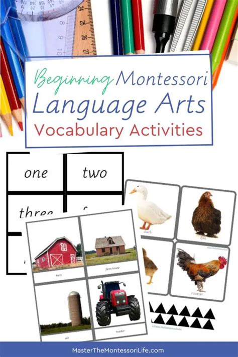 Beginning Montessori Language Arts Vocabulary Activities