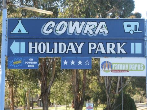 Cowra Holiday Park Cowra Cowra Holiday Park Welcome Sign