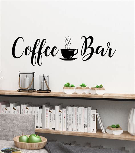 Coffee Bar Decal Coffee Bar Wall Decal Coffee Bar Vinyl Etsy