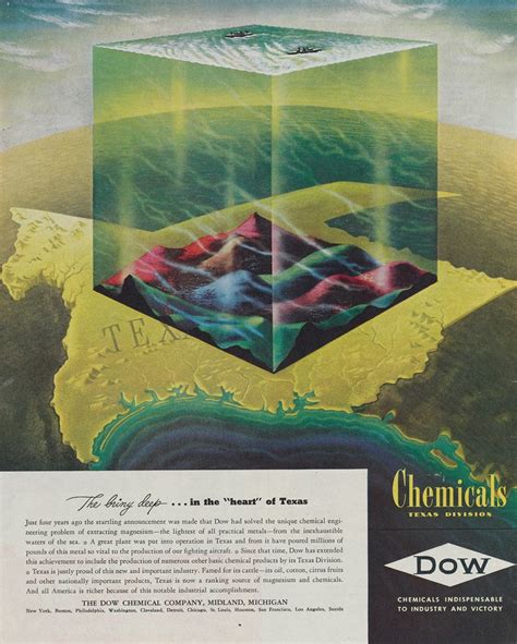 The Briny Deep In The Heart Of Texas Advertisement For Dow