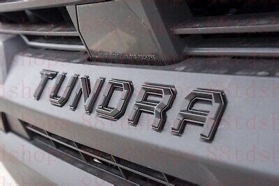 MATTE BLACK EMBLEM Fit TOYOTA 2022 2023 TUNDRA Front Grill Letters EUR