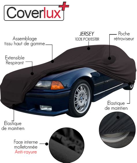 Housse bâche protection sur mesure noir BMW E36 cabriolet Coverlux