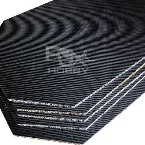 Rjx Mm Nomex Honeycomb Twill Matte Carbon Fiber Sheet