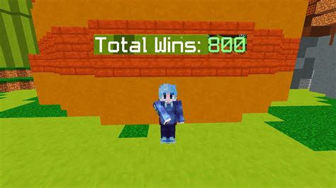 Reaching 800 Wins In Bedwars YouTube