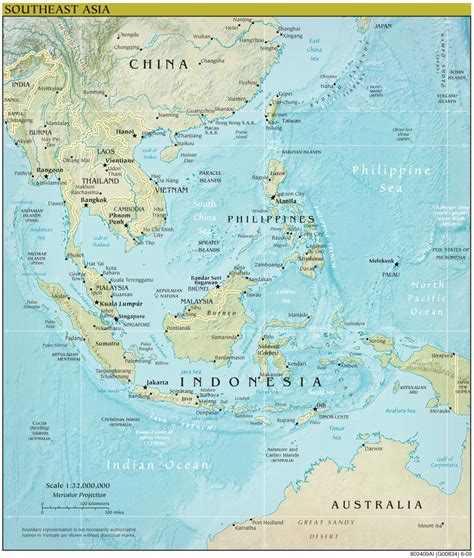 Southeast Asia Map Physical Features - What Is A Map Scale