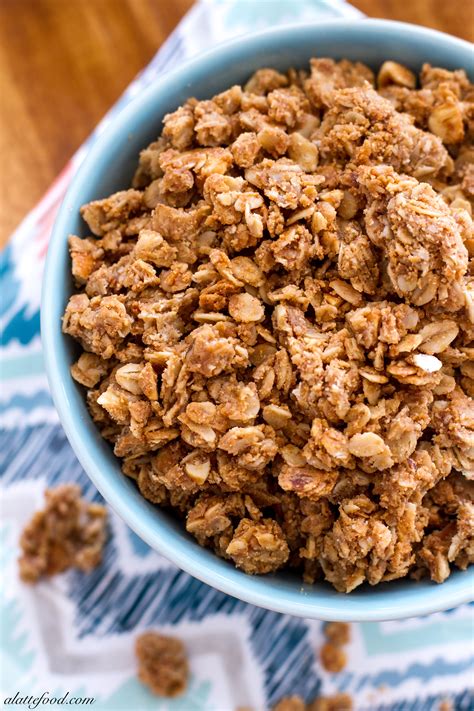 Easy Crunchy Peanut Butter Granola A Latte Food