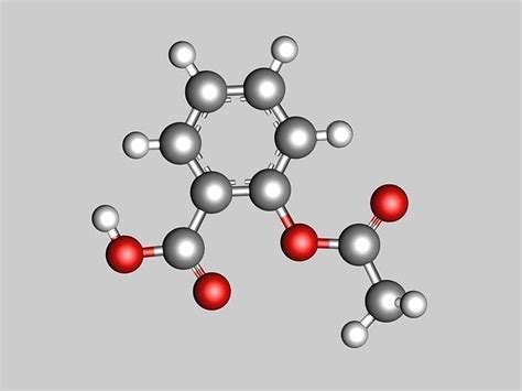 Aspirin Molecule 3D Model CGTrader