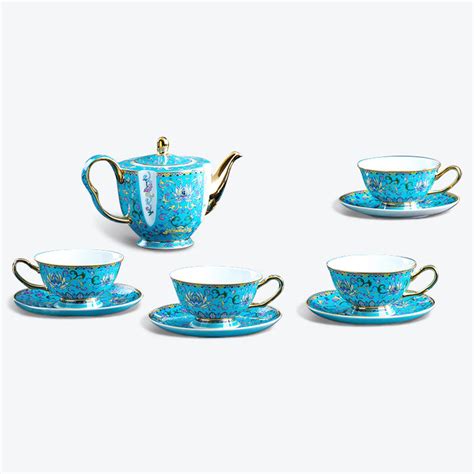 Hausweet Royal Enamel Fine Bone China Coffee And Tea Set — Hausweet