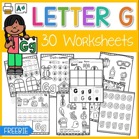 Letter G Worksheets - Fun with Mama 