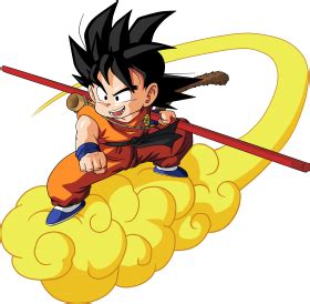 dragon ball nimbus cloud - goku en su nube voladora PNG image with transparent background | TOPpng