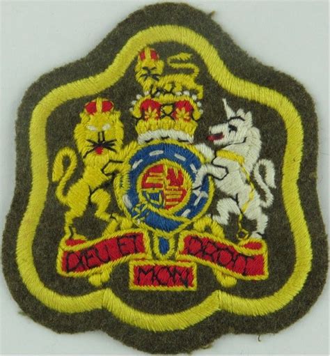 Wo1 Rank Badge On Khaki Primrose Yellow Border Warrant Officer Rank