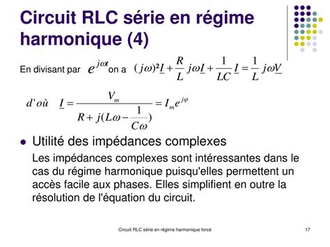 PPT Circuit RLC série en régime harmonique forcé PowerPoint