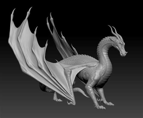 Dragon Of Sky Tribe From Wings Of Fire 3d Model 3d Printable Cgtrader