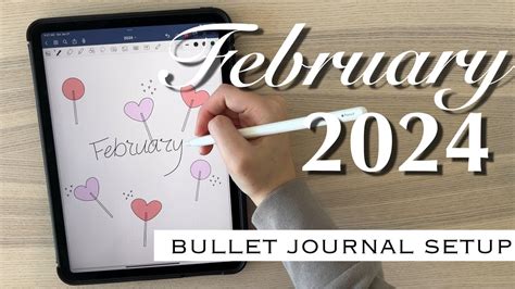 February Digital Bullet Journal Setup Plan With Me Youtube