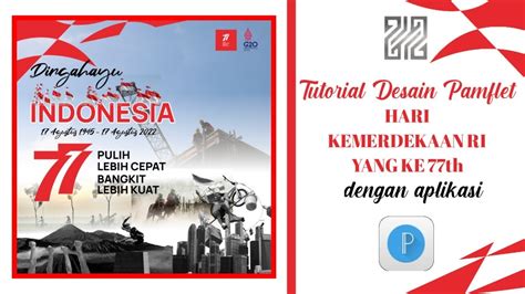 Tutorial Desain Pamflet Hut Ri Ke Th Dengan Aplikasi Pixellab