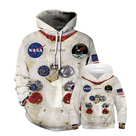 Nasa 3d Printed Pullover Hoodie Space Suit Shopee Philippines