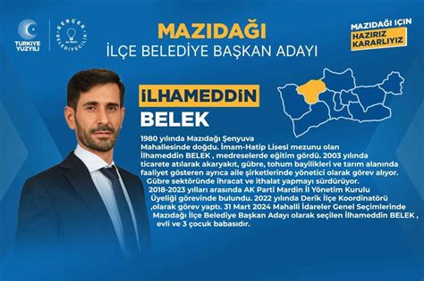 Ak Parti Maz Da Belediye Ba Kan Aday Lhameddin Belek Kimdir