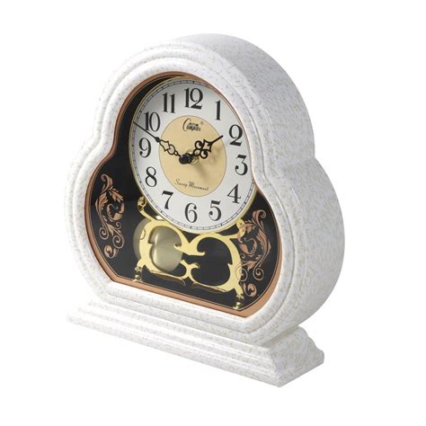 Buy Online Retro Mantle White Table Clock Desk Clock For Office Home 25