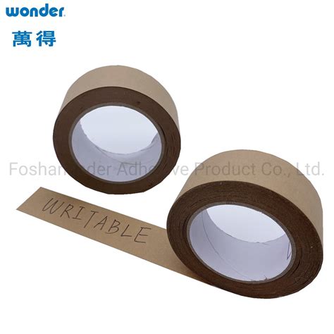 Wonder Hot Sell Reinforced Water Activate Gummed Kraft Paper Tape