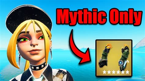 The Mythic Only Challenge In Fortnite Chapter 4 Youtube