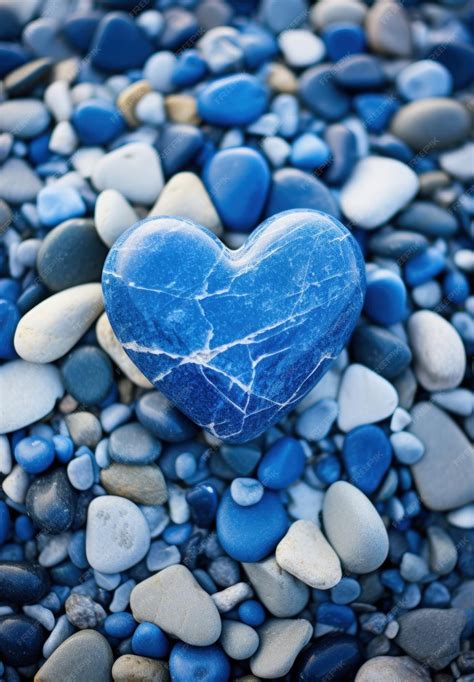 Premium Photo A Heart Shaped Stone On A Pile Of Rocks