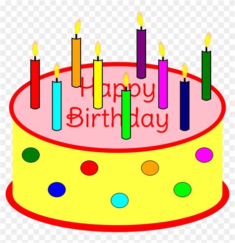 Clip Art Cake Candles Clipart Flickering Candle Birthday - Birthday ...