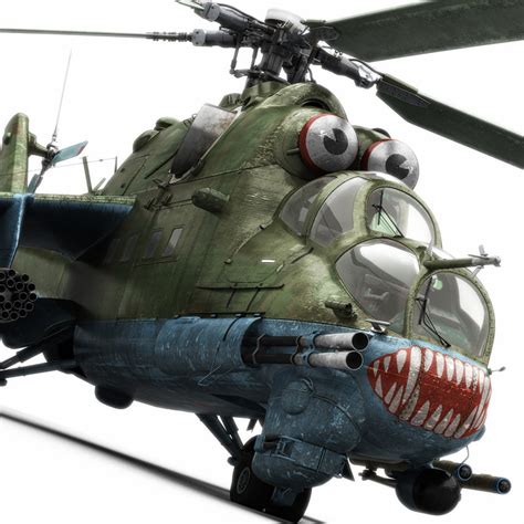 Mil mi-24 hind helicopter model - TurboSquid 1184201