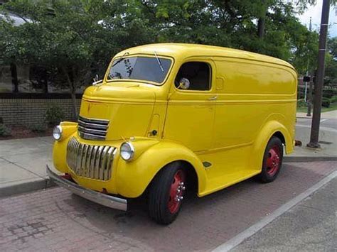 Early 1940s Chev Coe Panel Delivery Van Cabover Chevrolet 40s Cool