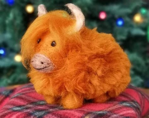 Highland Cow Needle Felting Kit Starter Kit Etsy