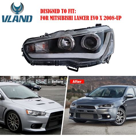 For 2008 2017 Mitsubishi Lancer EVO Headlights DRL Ubuy India