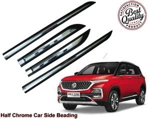 Kunj Autotech Half Chrome Car Door Side Beading Moulding For Mg Hector