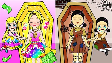 Paper Diy Rich Vs Poor Rapunzel Daughter Vs Vampire Stepmother