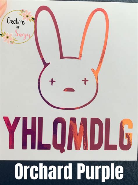 Bad Bunny Car Decal Yhlqmdlg Bad Bunny Decal Etsy