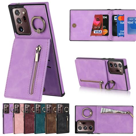 Dteck For Samsung Galaxy Note20 Ultra Case With Card Holder Rfid Blocking Pu Leather Galaxy