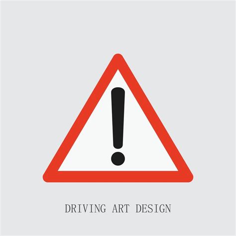 warning triangle sign  vector art  vecteezy