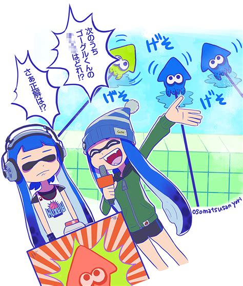 Inkling Player Character Inkling Girl Headphone Chan And Bobble Chan