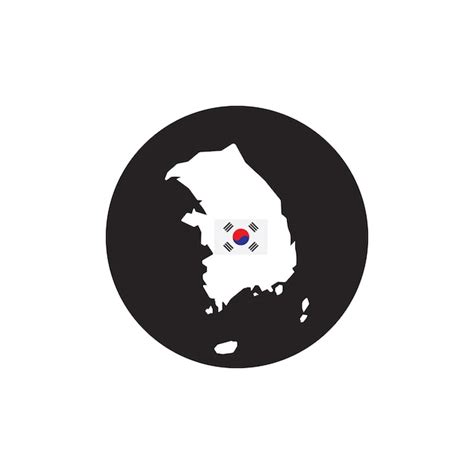 Premium Vector South Korea Map Icon